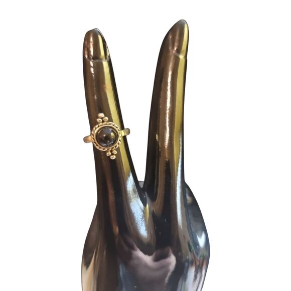 925 Sterling Silver and Black Onyx Ring - Picture 4 of 4